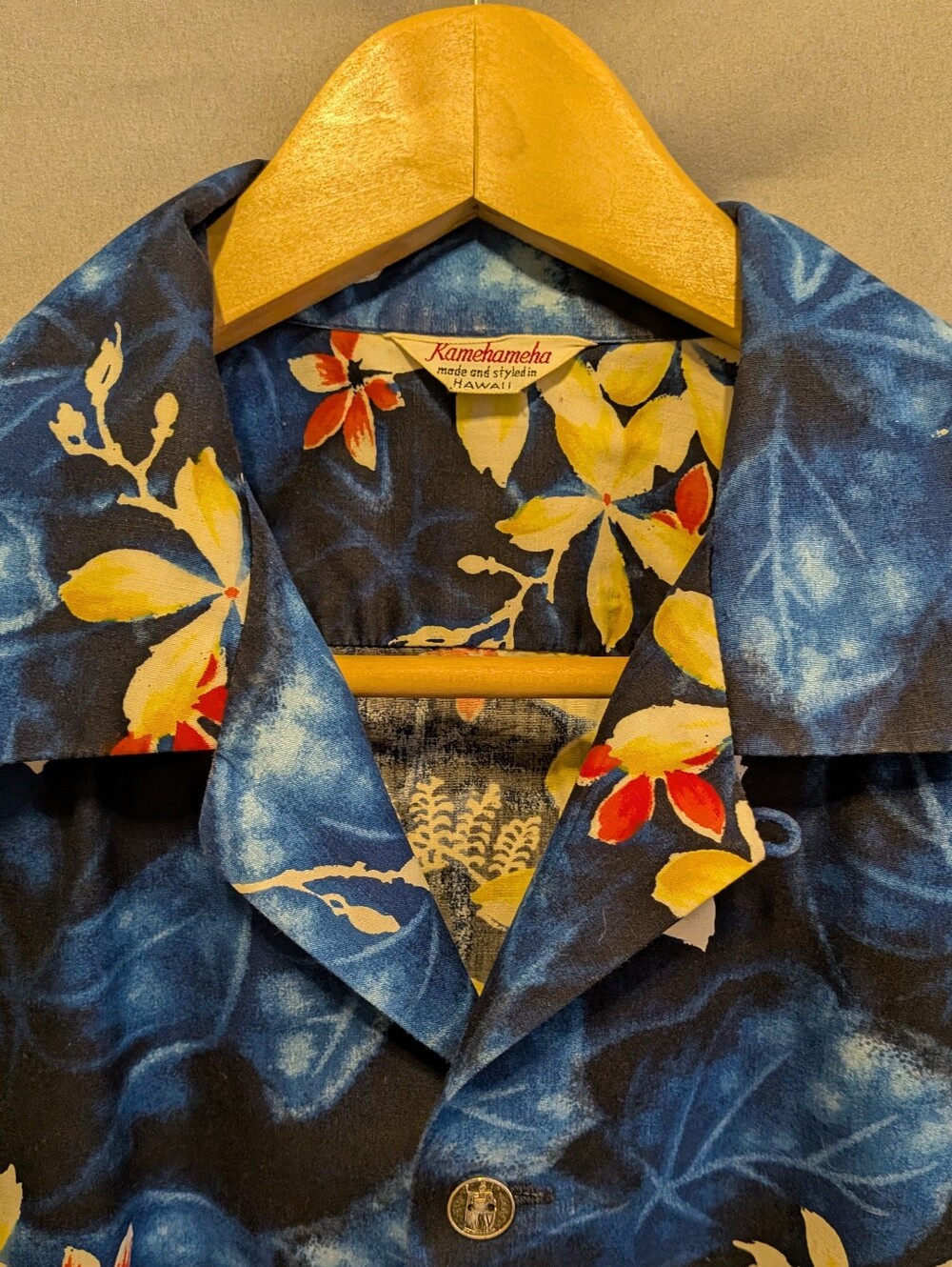 KAMEHAMEHA Vintage 50s-60s Hawaiian Shirt XL+  Chest:50" - Picture 3 of 9